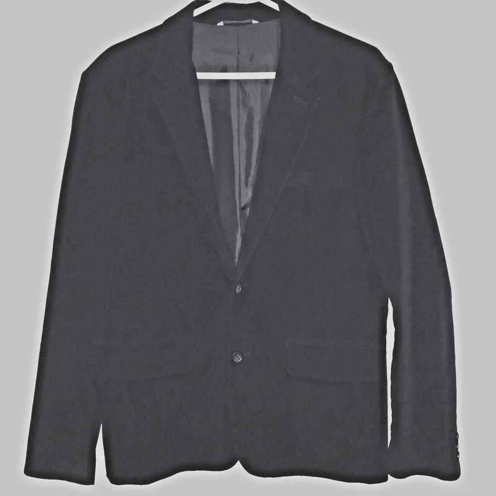 Gap Blue Velvet Two Button Sport Coat Blazer Jacket Mens Size M Cotton READ